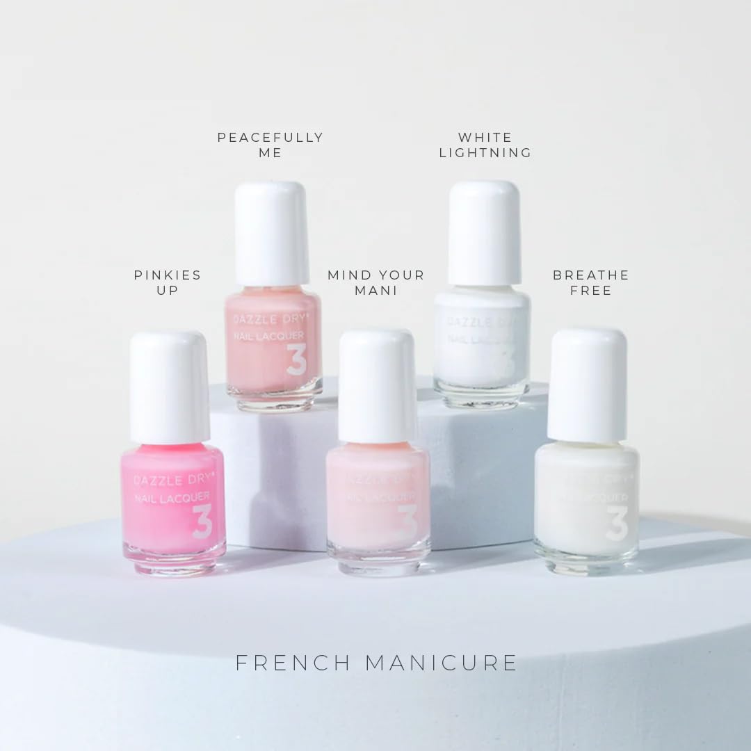 Dazzle Dry Starter Mini Kit + French Manicure Mini Flight