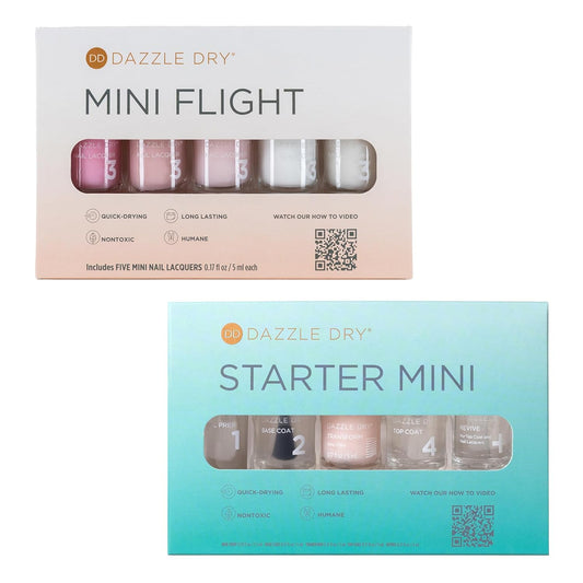 Dazzle Dry Starter Mini Kit + French Manicure Mini Flight