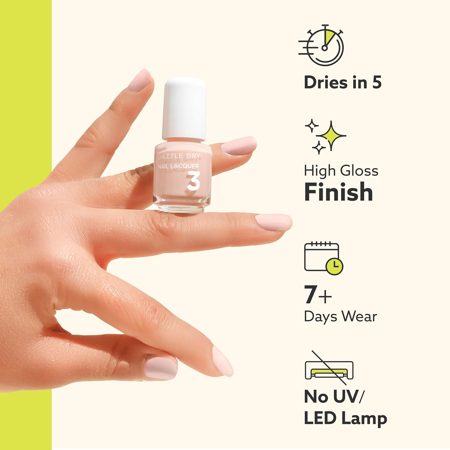 Dazzle Dry Nail Mini Lacquer (Step 3) - Argyle - A rustic burnt orange. Full coverage cream. (0.17 fl oz/ 5 Manicures)